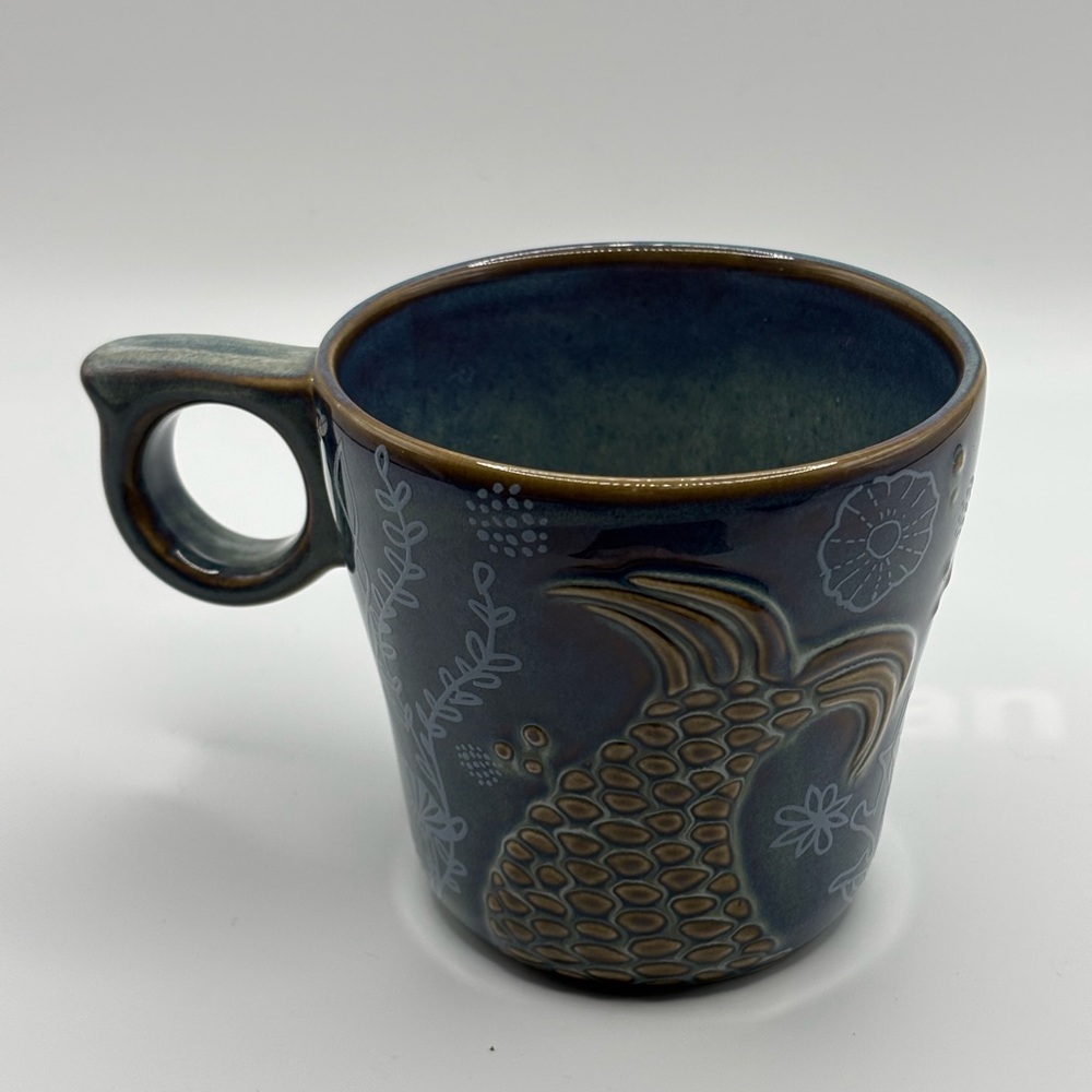 2014 Starbucks Siren’s Collection Anniversary Coffee Mug Embossed Mermaids Tail